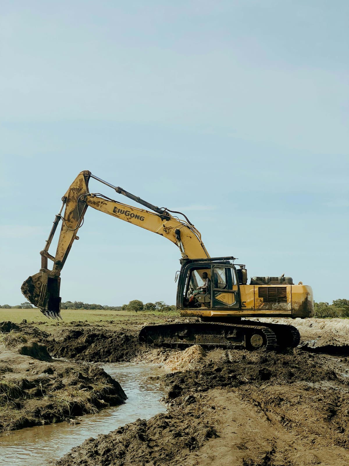 Utility trench dug to specification on a McAllen jobsite